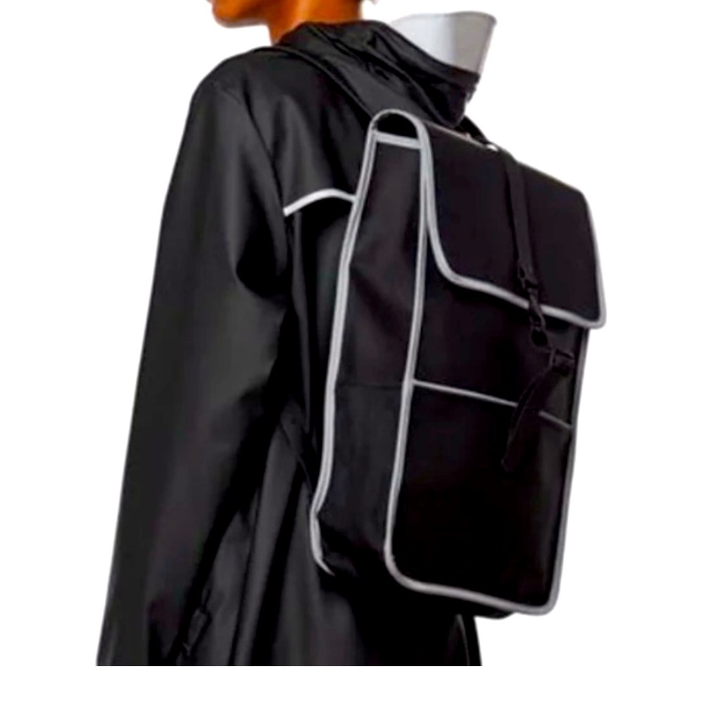 Rains Reflective Backpack Black Waterproof NWT Unisex